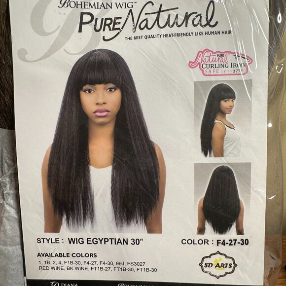 Diana Bohemian Wig – Egyptian 30” Straight Heat-Friendly Synthetic Wig - Picture 5 of 6